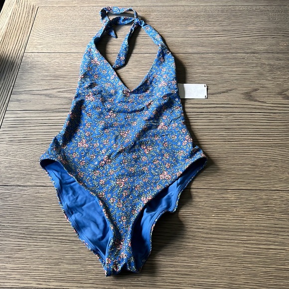 VERONICA BEARD SALIS HALTER SWIMSUIT SZ S 268$ - Picture 4 of 8